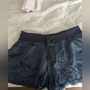PJ Harlow Navy Silk Shorts